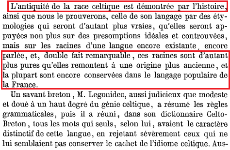 La vraie langue celtique - Le livre p000 archéologie 1860 03