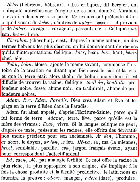 La vraie langue celtique - Le livre p000 archéologie 1860 06