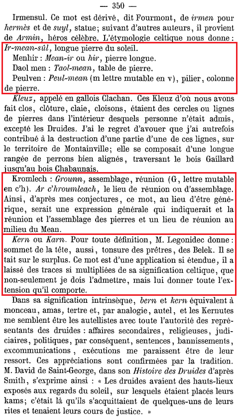 La vraie langue celtique - Le livre p000 archéologie 1860 09
