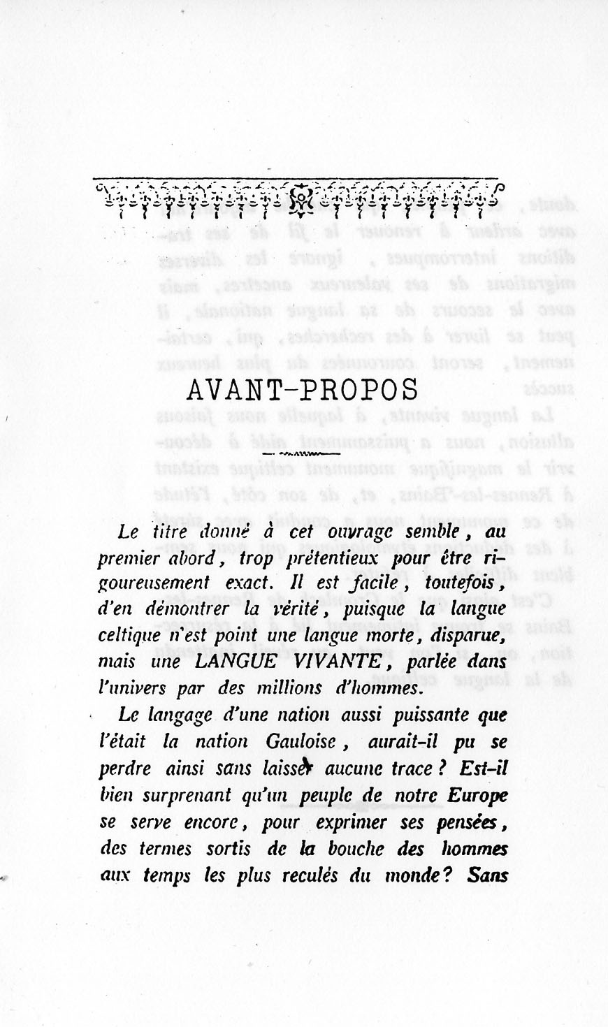 La vraie langue celtique - Avant-propos vlc avant propos p001